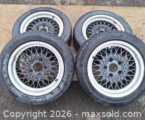 MaxSold Auction: Set of (4) 16” Grey Spoke Rims w/ Tires - Hamlin (New York, USA) PARTNER MANAGED Estate Sale Online Auction - Lake Road North