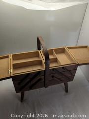 MaxSold Auction: 3 tier accordion sewing box - Victoria (British Columbia, Canada) SELLER MANAGED Reseller Online Auction - Island Highway (STORAGE)