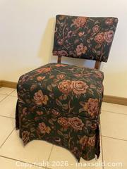 MaxSold Auction: Set of 3+ Vintage Floral Upholstered Accent Chairs, Wood Frame - Toronto (Ontario, Canada) SELLER MANAGED Estate Sale Online Auction - Queens Drive