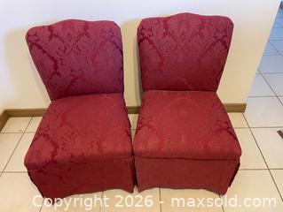 MaxSold Auction: Set of 3+ Vintage Floral Upholstered Accent Chairs, Wood Frame - Toronto (Ontario, Canada) SELLER MANAGED Estate Sale Online Auction - Queens Drive
