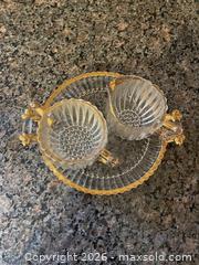 MaxSold Auction: Vintage Mid-Century Pressed Glass Creamer, Sugar Bowl & Underplate - Toronto (Ontario, Canada) SELLER MANAGED Estate Sale Online Auction - Queens Drive