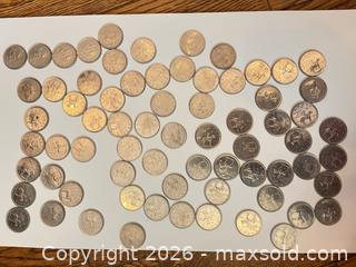MaxSold Auction: Lot of 51–100 Canadian 25 Cent Coins (1973 RCMP) - Hamilton (Ontario, Canada) SELLER MANAGED Estate Sale Online Auction -  John Street North