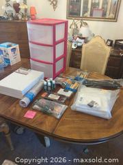 MaxSold Auction: Art Supplies Bundle with 3-Drawer Plastic Storage & Canvases - Aurora (Colorado, USA) PARTNER MANAGED Estate Sale Online Auction - South Danube Circle