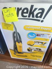 MaxSold Auction: Eureka LightSpeed Bagged Upright Vacuum, Yellow/Gray - Aurora (Colorado, USA) PARTNER MANAGED Estate Sale Online Auction - South Danube Circle