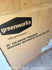 MaxSold Auction: Greenworks 20-inch Snow Thrower 13 Amp - Aurora (Colorado, USA) PARTNER MANAGED Estate Sale Online Auction - South Danube Circle