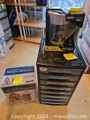 MaxSold Auction: Homes Allergen Remover, Zero Water Filtration, Black Plastic Organizer c Items in drawers - Aurora (Colorado, USA) PARTNER MANAGED Estate Sale Online Auction - South Danube Circle