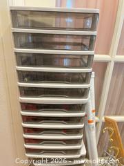 MaxSold Auction: Lot of storage drawers, tension rod, wall hooks, hangers & towels - Aurora (Colorado, USA) PARTNER MANAGED Estate Sale Online Auction - South Danube Circle