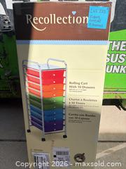 MaxSold Auction: Recollections/Michaels Multicolor 10-Drawer Rolling Storage Cart - Lot of 2 - Aurora (Colorado, USA) PARTNER MANAGED Estate Sale Online Auction - South Danube Circle
