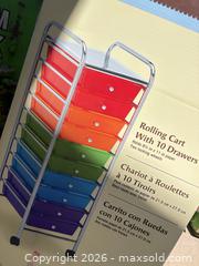 MaxSold Auction: Recollections/Michaels Multicolor 10-Drawer Rolling Storage Cart - Lot of 2 - Aurora (Colorado, USA) PARTNER MANAGED Estate Sale Online Auction - South Danube Circle