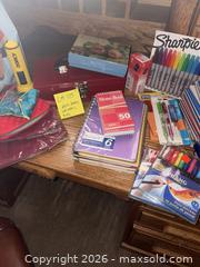 MaxSold Auction: Stationery & Art Supplies Lot with Small Metal Toolbox - Aurora (Colorado, USA) PARTNER MANAGED Estate Sale Online Auction - South Danube Circle