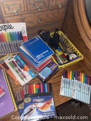 MaxSold Auction: Stationery & Art Supplies Lot with Small Metal Toolbox - Aurora (Colorado, USA) PARTNER MANAGED Estate Sale Online Auction - South Danube Circle