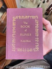 MaxSold Auction: The Book of Runes by Ralph Blum with Rune Stones & Pouch - Aurora (Colorado, USA) PARTNER MANAGED Estate Sale Online Auction - South Danube Circle