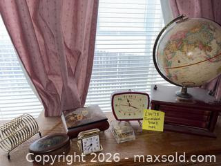 MaxSold Auction: Vintage Decorative Globe, Table Clocks, Napkin Holder & Boxes - Aurora (Colorado, USA) PARTNER MANAGED Estate Sale Online Auction - South Danube Circle