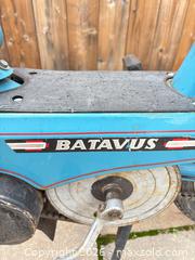 MaxSold Auction: Batavus 2-Stroke Blue Moped with Saddlebags - Toronto (Ontario, Canada) SELLER MANAGED Downsizing Online Auction - Rutherford Avenue