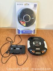 MaxSold Auction: Sony & Panasonic Portable CD Players with Cassette Adapter - Toronto (Ontario, Canada) SELLER MANAGED Downsizing Online Auction - Rutherford Avenue