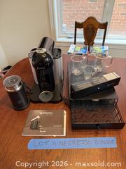 MaxSold Auction: Nespresso Breville Vertuo Capsule Coffee Machine Black/Silver - Oakville (Ontario, Canada) SELLER MANAGED Moving Online Auction - Hayhurst