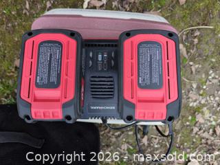 MaxSold Auction: Benchmark Cordless Brushless Lawn Mower, Trimmer, Blower with 2 Batteries & Charger - Brantford (Ontario, Canada) SELLER MANAGED Moving Online Auction - Baldwin Avenue