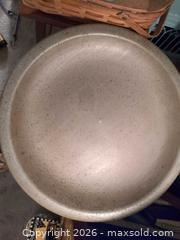 MaxSold Auction: Gray Speckled faux Stone Bird Bath - 28 in - Brantford (Ontario, Canada) SELLER MANAGED Moving Online Auction - Baldwin Avenue