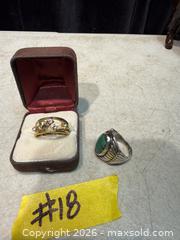 MaxSold Auction: 2 STERLING SILVER RINGS. - Hamilton (Ontario, Canada) SELLER MANAGED Estate Sale Online Auction - St. Clair Avenue