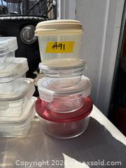 MaxSold Auction: A NICE LOT OF GLASS FOOD STORAGE. +1 - Hamilton (Ontario, Canada) SELLER MANAGED Estate Sale Online Auction - St. Clair Avenue