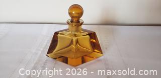 MaxSold Auction: Antique Art Deco Glass Perfume Bottle - Rare Collectible Glassware 1930s Czechoslovakia  - Kingston (Ontario, Canada) SELLER MANAGED Estate Sale Online Auction - Tamarac Street