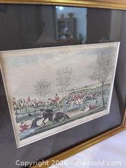 MaxSold Auction: Antique Fox Hunting Aquatint Print Titled "A Squire Trap, By Jove", sold as is - Kingston (Ontario, Canada) SELLER MANAGED Estate Sale Online Auction - Tamarac Street
