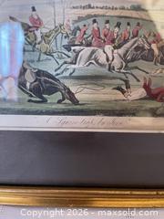 MaxSold Auction: Antique Fox Hunting Aquatint Print Titled "A Squire Trap, By Jove", sold as is - Kingston (Ontario, Canada) SELLER MANAGED Estate Sale Online Auction - Tamarac Street