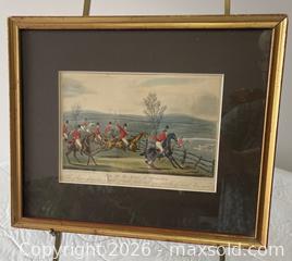 MaxSold Auction: Antique Fox Hunting Aquatint Print Titled "Shavington Day", sold as is - Kingston (Ontario, Canada) SELLER MANAGED Estate Sale Online Auction - Tamarac Street