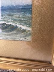 MaxSold Auction: Antique Signed Landscape Watercolour Painting In Ornate Gold Frame And Gold Matting  - Kingston (Ontario, Canada) SELLER MANAGED Estate Sale Online Auction - Tamarac Street