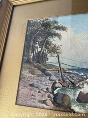 MaxSold Auction: Antique Signed Landscape Watercolour Painting In Ornate Gold Frame And Gold Matting  - Kingston (Ontario, Canada) SELLER MANAGED Estate Sale Online Auction - Tamarac Street