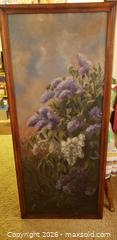 MaxSold Auction: Original Framed Antique Oil on Canvas Floral Painting (4ft Tall) - Kingston (Ontario, Canada) SELLER MANAGED Estate Sale Online Auction - Tamarac Street