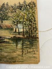 MaxSold Auction: Original painting of Kingston Mills Locks, Signed by Artist J Dainty, sold as is - Kingston (Ontario, Canada) SELLER MANAGED Estate Sale Online Auction - Tamarac Street