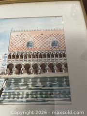 MaxSold Auction: Original Vintage Watercolor of Venice St. Mark's/Doge's Palace Gondola Scene, Signed, sold as is - Kingston (Ontario, Canada) SELLER MANAGED Estate Sale Online Auction - Tamarac Street