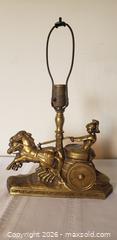 MaxSold Auction: Very Rare Find - Antique Roman Chariot Gladiator Lamp, sold as is  - Kingston (Ontario, Canada) SELLER MANAGED Estate Sale Online Auction - Tamarac Street