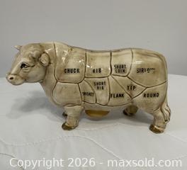 MaxSold Auction: VIntage 1950s Charolais Ceramic Butcher Cut Cow Bank - Kingston (Ontario, Canada) SELLER MANAGED Estate Sale Online Auction - Tamarac Street