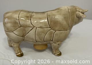 MaxSold Auction: VIntage 1950s Charolais Ceramic Butcher Cut Cow Bank - Kingston (Ontario, Canada) SELLER MANAGED Estate Sale Online Auction - Tamarac Street