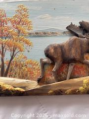 MaxSold Auction: Vintage H Nadeau Signed 3D Relief Hand-Painted, Hand-Carved Wood Carving Of A Moose - Kingston (Ontario, Canada) SELLER MANAGED Estate Sale Online Auction - Tamarac Street