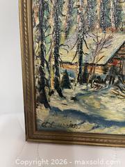 MaxSold Auction: Vintage Original Oil Winter Landscape Painting, Signed  - Kingston (Ontario, Canada) SELLER MANAGED Estate Sale Online Auction - Tamarac Street