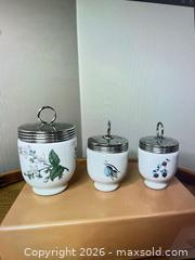 MaxSold Auction: Royal Worcester Porcelain Egg Coddlers, 1 Medium & 2 Small - Calgary (Alberta, Canada) SELLER MANAGED Estate Sale Online Auction - Shannon Estates Terrace Southwest