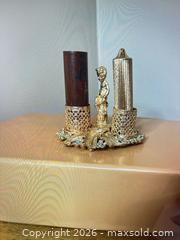 MaxSold Auction: Vintage Victorian-Baroque Gold-Tone Lipstick Holder with Turquoise - Calgary (Alberta, Canada) SELLER MANAGED Estate Sale Online Auction - Shannon Estates Terrace Southwest