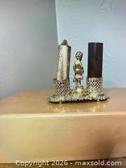MaxSold Auction: Vintage Victorian-Baroque Gold-Tone Lipstick Holder with Turquoise - Calgary (Alberta, Canada) SELLER MANAGED Estate Sale Online Auction - Shannon Estates Terrace Southwest