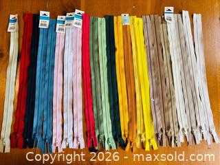 MaxSold Auction: Costumakers 14 inch Nylon Coil Closed-End Zippers, 23 Count - Kitchener (Ontario, Canada) SELLER MANAGED Downsizing Online Auction - Ahrens Street West