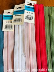 MaxSold Auction: Costumakers 14 inch Nylon Coil Closed-End Zippers, 23 Count - Kitchener (Ontario, Canada) SELLER MANAGED Downsizing Online Auction - Ahrens Street West