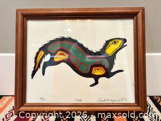 MaxSold Auction: Robert Kakegemic Otter Original Serigraph Print, Limited Edition 53/59 - Kitchener (Ontario, Canada) SELLER MANAGED Downsizing Online Auction - Ahrens Street West