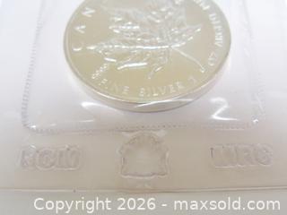 MaxSold Auction: $5 Canadian 1989 .9999 Silver Maple Leaf Coin  - Aurora (Ontario, Canada) PARTNER MANAGED Downsizing Online Auction - Murray Drive