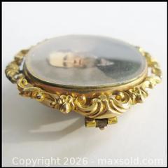 MaxSold Auction: Antique 10k Gold Mourning Swivel Brooch - Aurora (Ontario, Canada) PARTNER MANAGED Downsizing Online Auction - Murray Drive