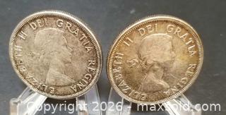 MaxSold Auction: Canadian Silver Dollars 1958, 1959 - Aurora (Ontario, Canada) PARTNER MANAGED Downsizing Online Auction - Murray Drive