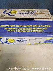MaxSold Auction: 23 mixing glasses - Le Roy (New York, USA) SELLER MANAGED Downsizing Online Auction - East Main Road