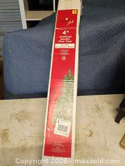 MaxSold Auction: 4ft artificial lighted tree  - Le Roy (New York, USA) SELLER MANAGED Downsizing Online Auction - East Main Road