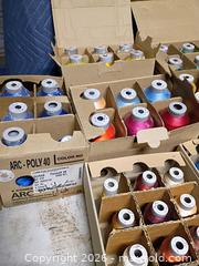 MaxSold Auction: Embroidery thread bobbins and stitch eraser - Le Roy (New York, USA) SELLER MANAGED Downsizing Online Auction - East Main Road